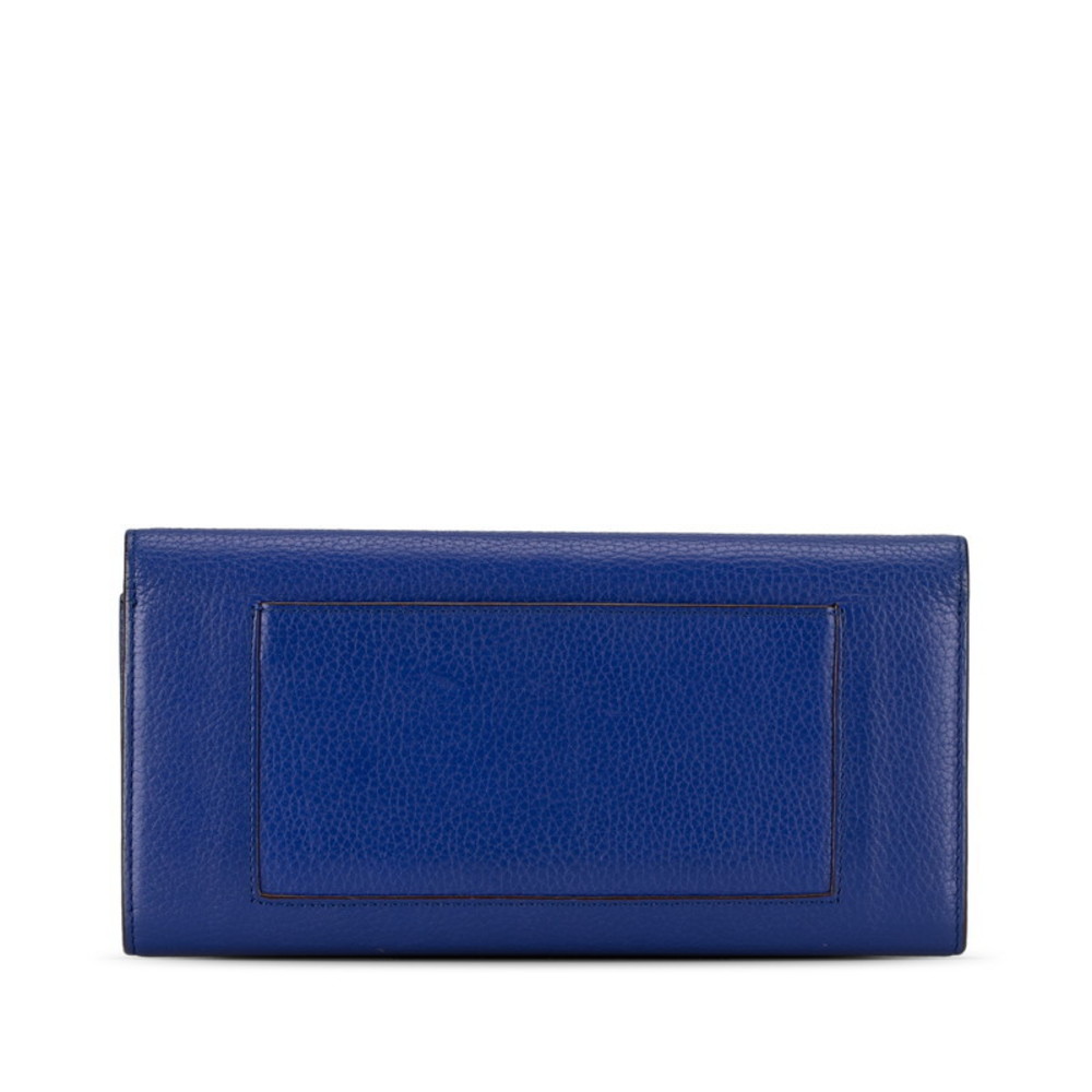 Celine Blue Multi-Function Long Leather Large Wal… - image 3